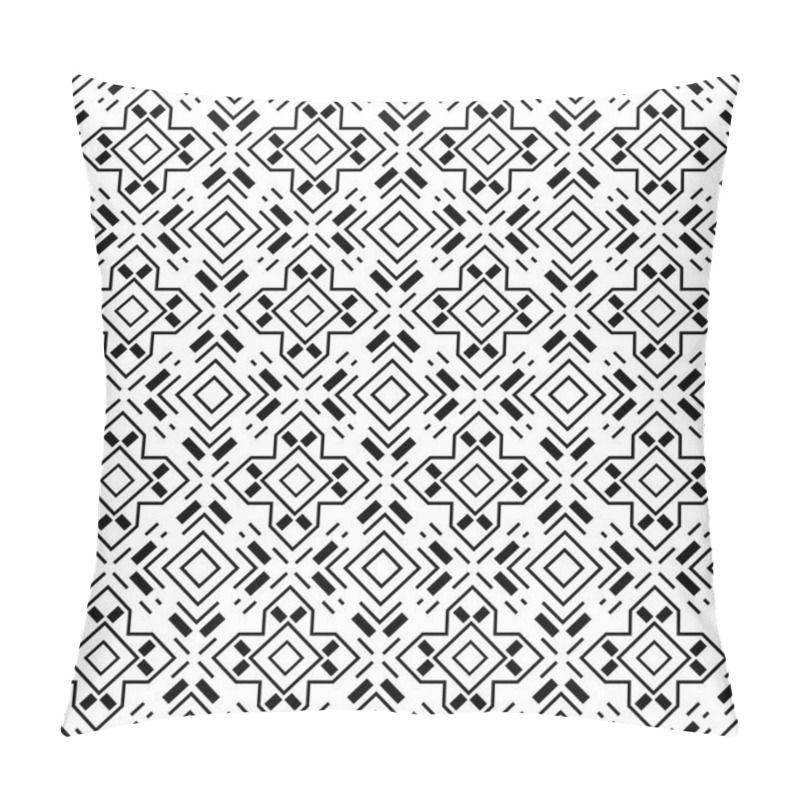 Personality  Abstract Seamless Vector Template. A Geometrical Pattern From Rectangles, Rhombuses And Corners For Design Of The Card, A Cover, A Flyer. Pillow Covers