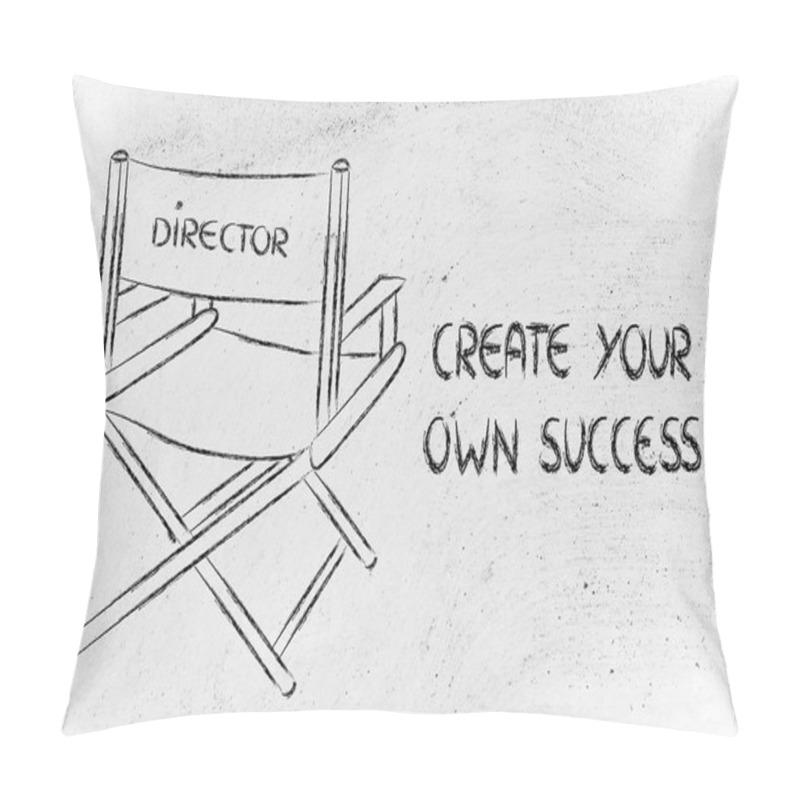 Personality  Director's Chair - Create Your Own Success Pillow Covers