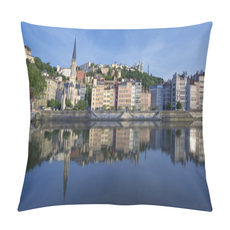 Personality  Panoramic View Of Saone River In Lyon Pillow Covers