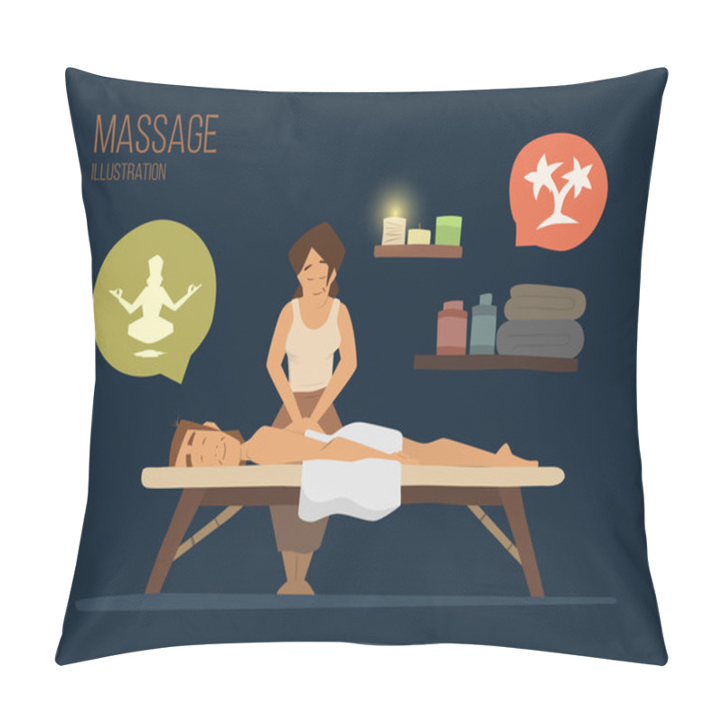 Personality  Spa Massage Spa Massage Pillow Covers