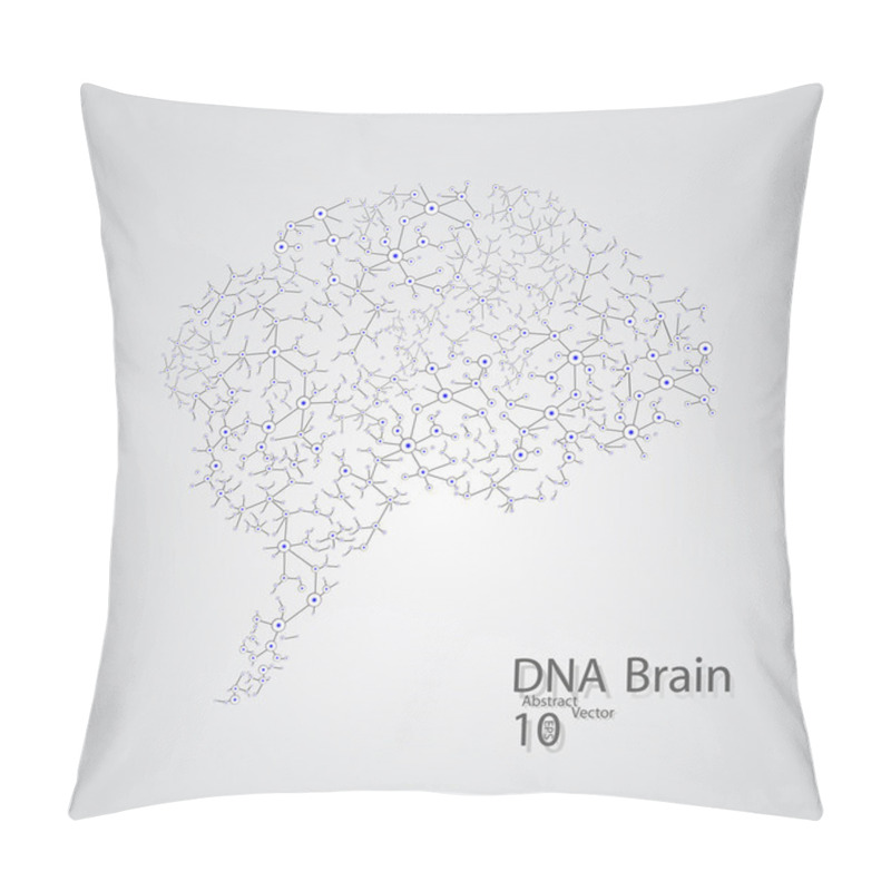 Personality  Molecular Structure In The Form Of Brain Pillow Covers