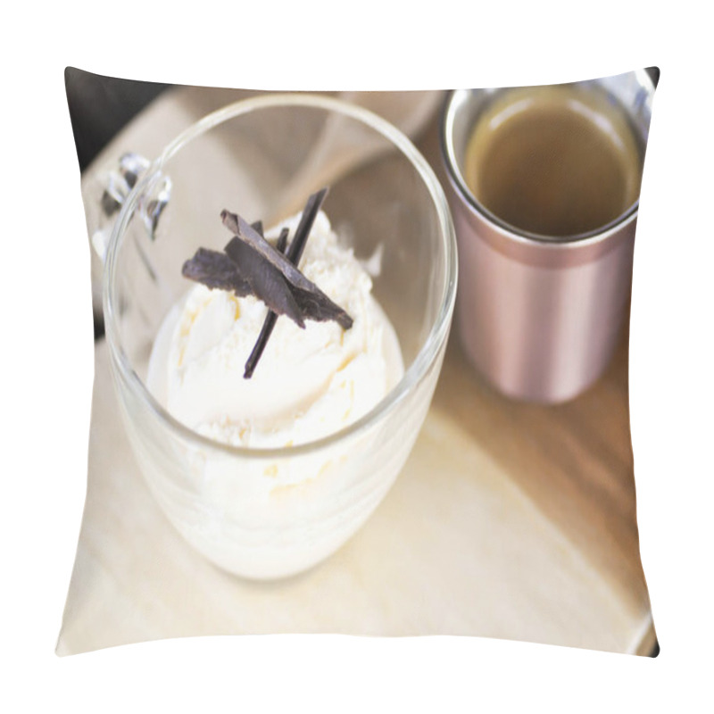 Personality  Affogato Or Espresso Coffee With Ice Cream  Pillow Covers