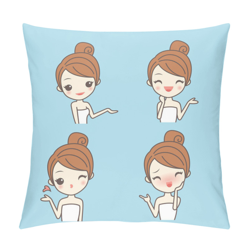 Personality  Cartoon Skin Care Woman Pillow Covers