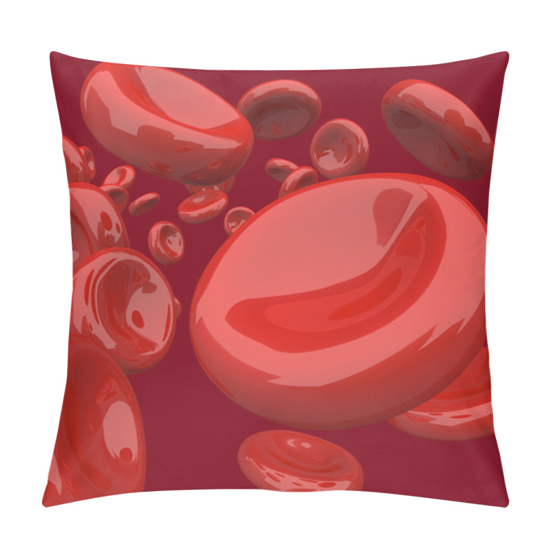 Personality  Blood Cells - Red Background Pillow Covers