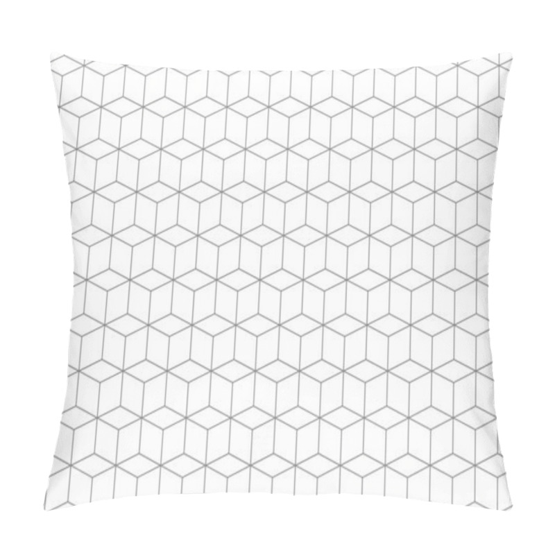 Personality  Stylish Hexagonal Line Pattern Background Vector Pillow Covers