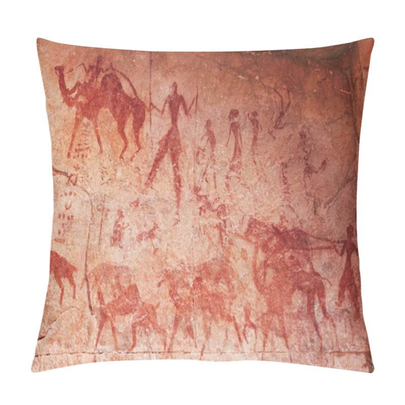 Personality  Rock Paintings Of Tassili N'Ajjer, Algeria Pillow Covers