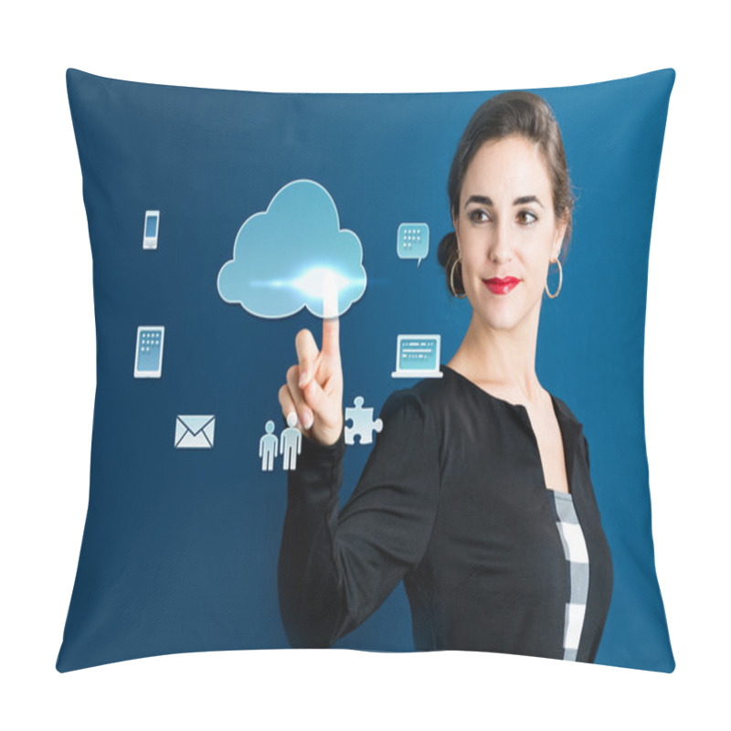 Personality  Cloud Computing Concept Pillow Covers