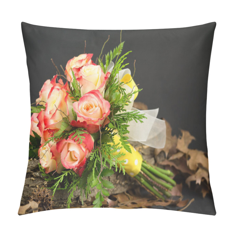 Personality  Hand Tied Rose Wedding Bouquet Pillow Covers