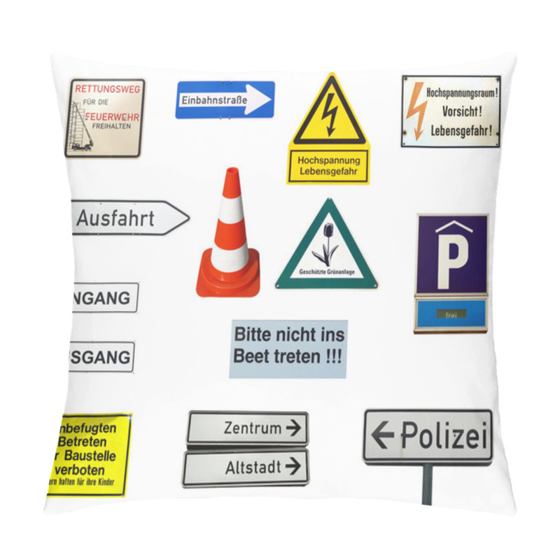 Personality  German Signs Pillow Covers