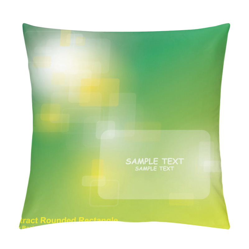 Personality  Green Light Rounded Rectangle Abstract Vector Pillow Covers