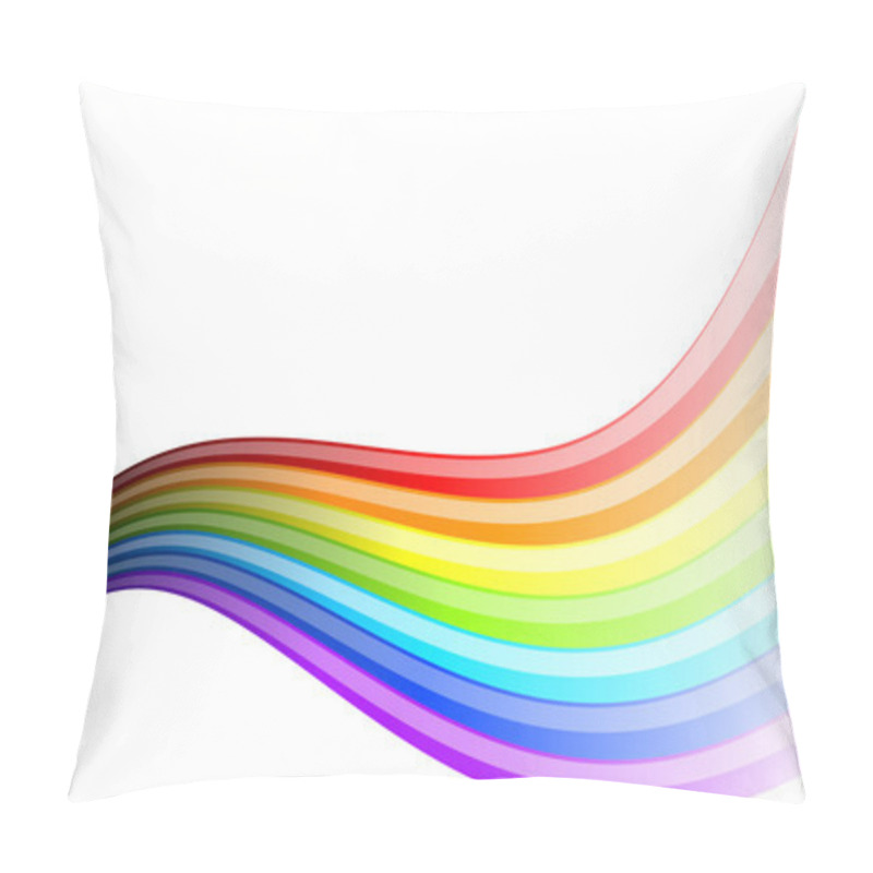 Personality  Rainbow Wave Pillow Covers