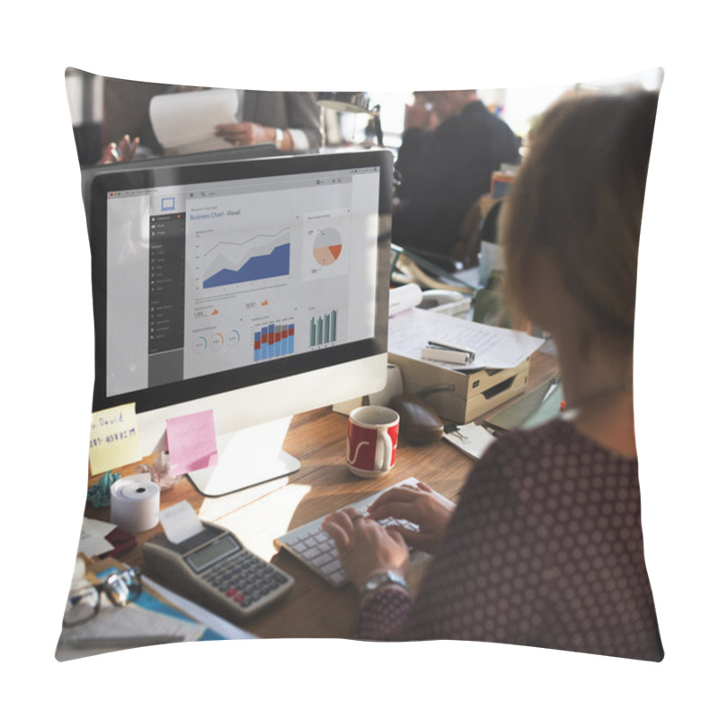 Personality  Graph On Monitor Concept Pillow Covers