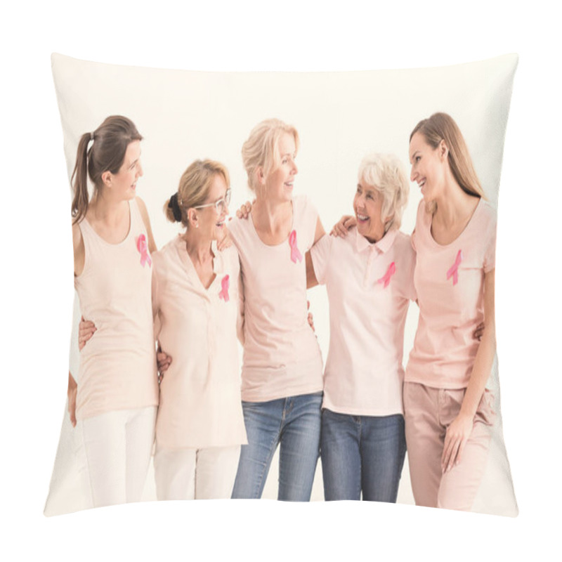 Personality  Women Standing In Embrace Pillow Covers