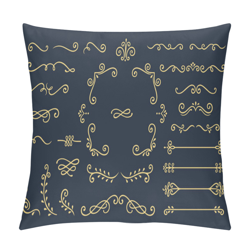 Personality  Ornaments Calligraphic Design Elements Pillow Covers