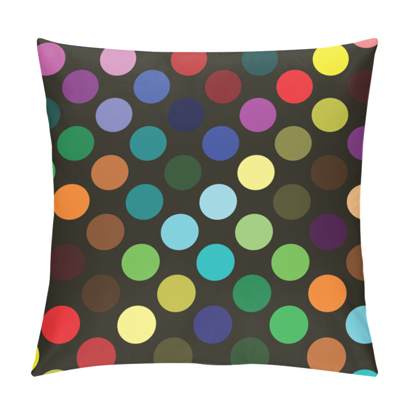 Personality  Retro Multi Coloured Polka Dots Pillow Covers