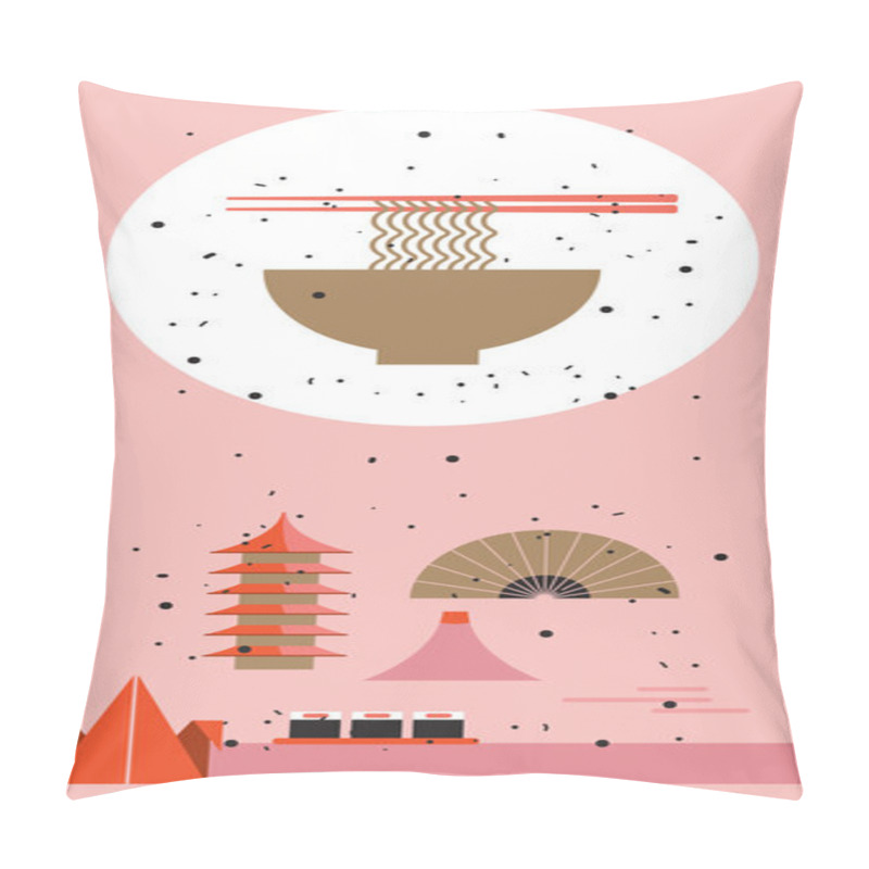 Personality  Japan Travel Poster Japanese Cuisine  Pillow Covers