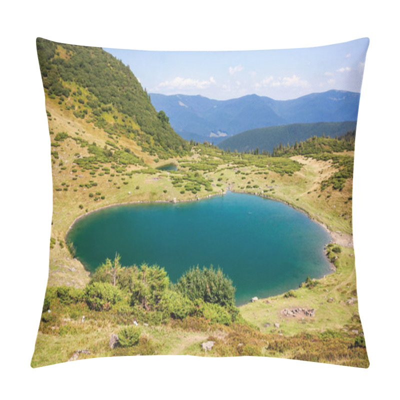 Personality  Vorojeska Lake At Carpathian Mountains. Ukraine. Pillow Covers