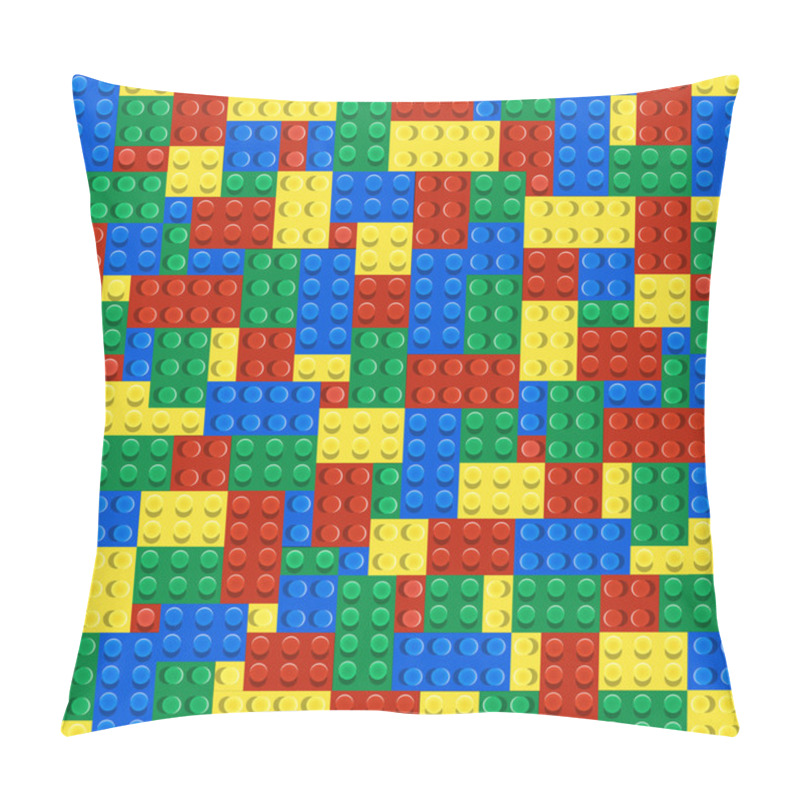 Personality  Background Of Plastic Building Blocks Pillow Covers