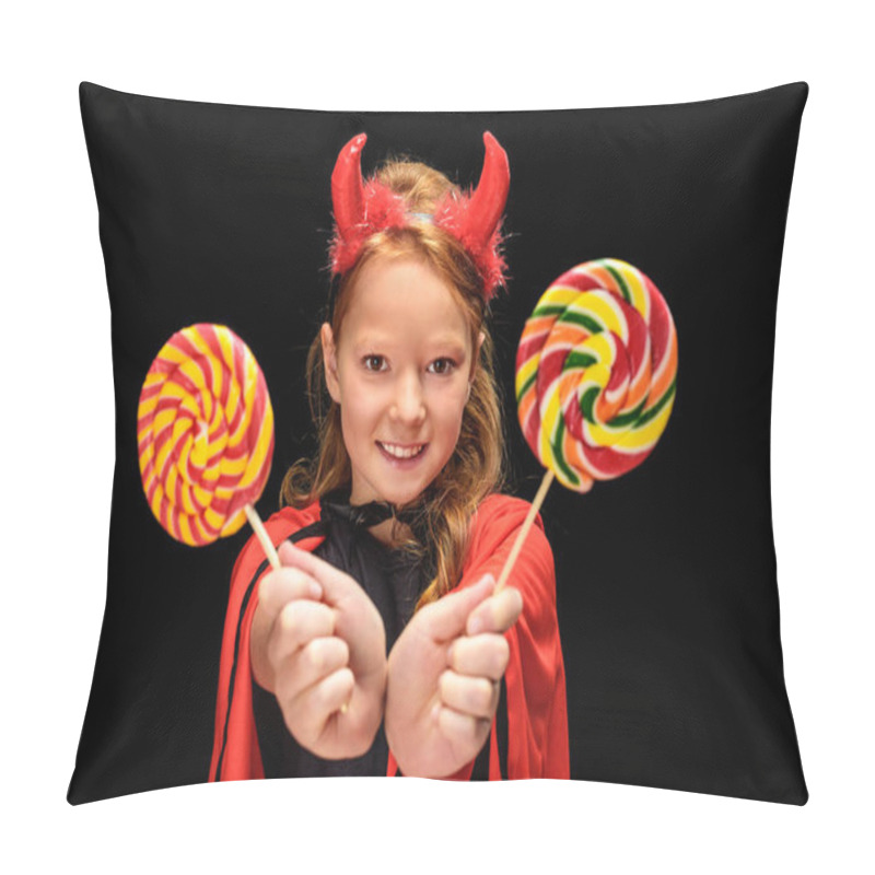 Personality  Little Devil With Lollipops Pillow Covers