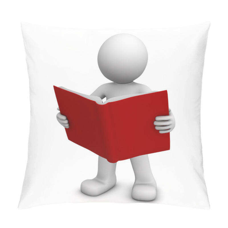 Personality  3D Character Reading Book Pillow Covers