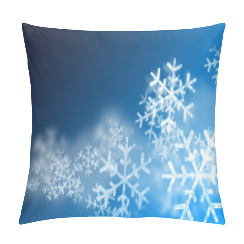 Personality  Snowflakes Background Pillow Covers