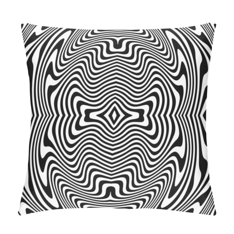 Personality  Abstract Curved Psychedelic Background Pillow Covers