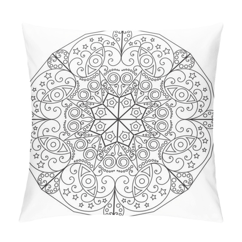 Personality  Round Ethnic Pattern Pillow Covers