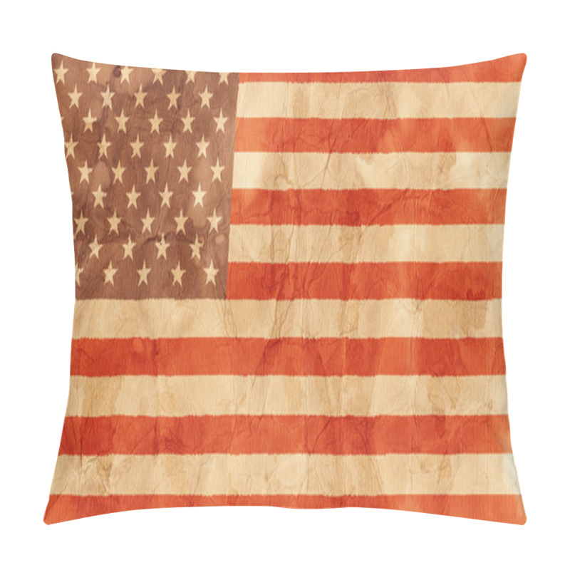 Personality  Grungy American Flag Pillow Covers