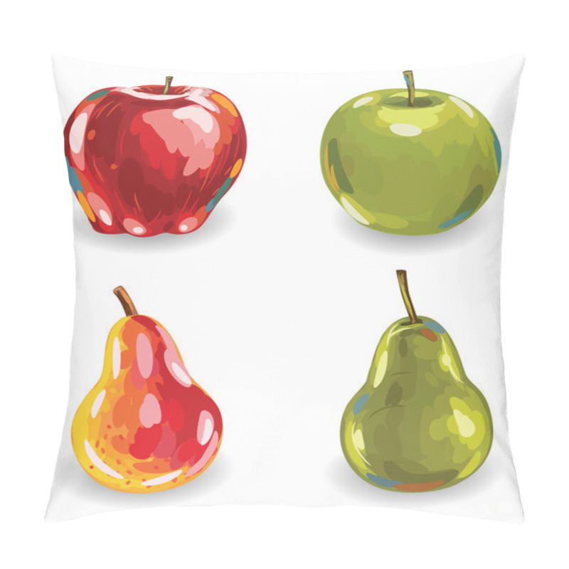 Personality  Hand Drawn Fruits Set Pillow Covers