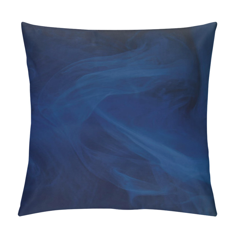 Personality  Abstract Dark Texture With Blue Swirls Of Paint Pillow Covers