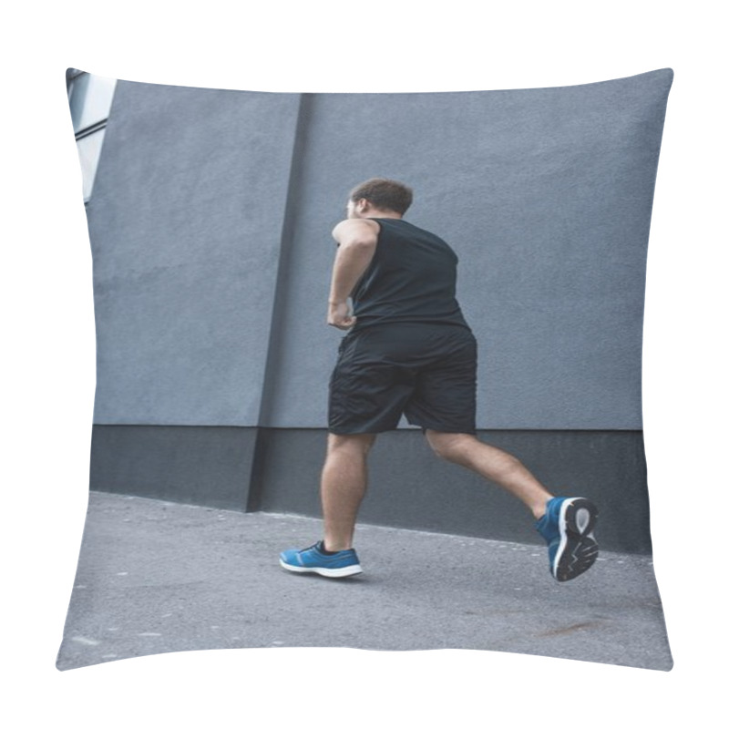 Personality  Athletic Man Jogging Outside Pillow Covers