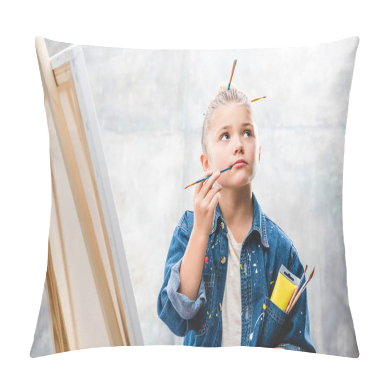 Personality  Little Artist Painting  Pillow Covers