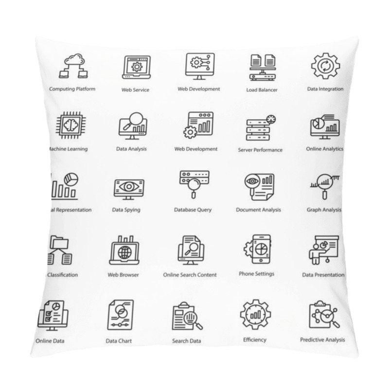 Personality  Here Is A Collection Of Database Line Icons, Perfectly Designed And Useful For Your Projects.To Hold This Improvable Click On The Download Link.  Pillow Covers