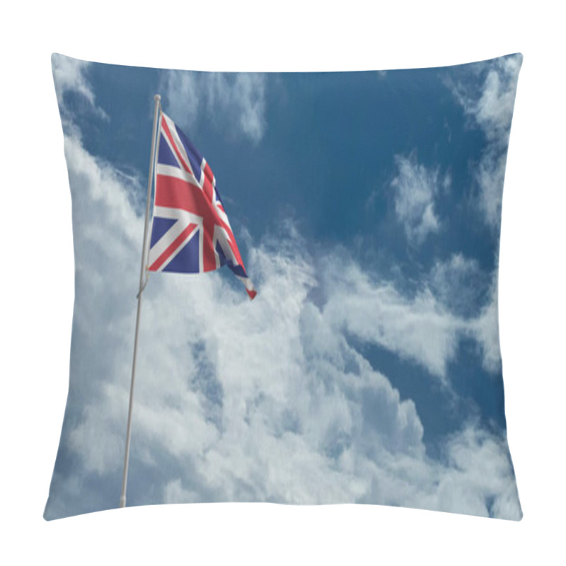 Personality  England Uk United Kingdom Royal English King Queen Jack London Jubilee Happy Birthday Queens Flag Blue Sky Cloudy Background Copy Space Luxury Ceremony National Country Britain Union Anniversary  Pillow Covers