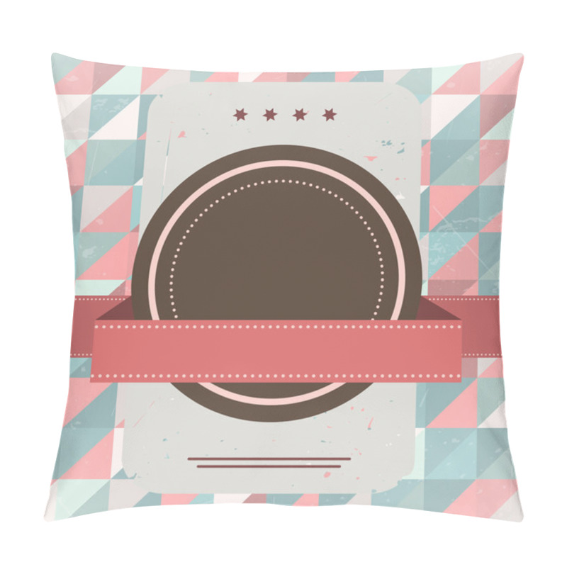 Personality  Retro Grunge Label Pillow Covers