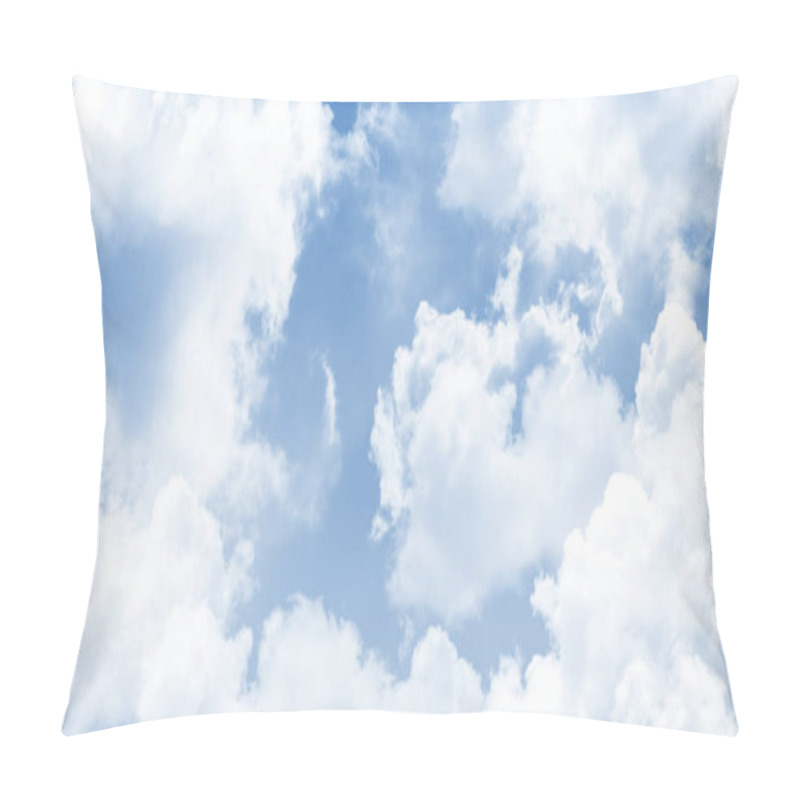 Personality  Blue Sky With Fluffy Clouds.Cloudy Sky Background For Ceiling Decoration, Digital Printing And Designs. Pillow Covers