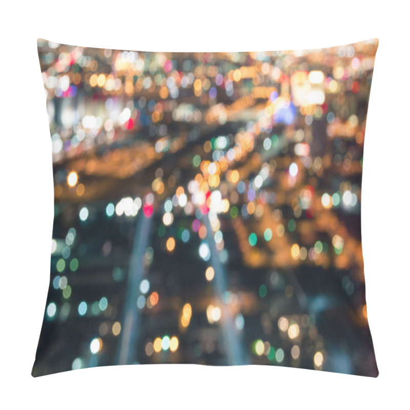 Personality  Las Vegas Downtown - Defocused Lights Bokeh Pillow Covers