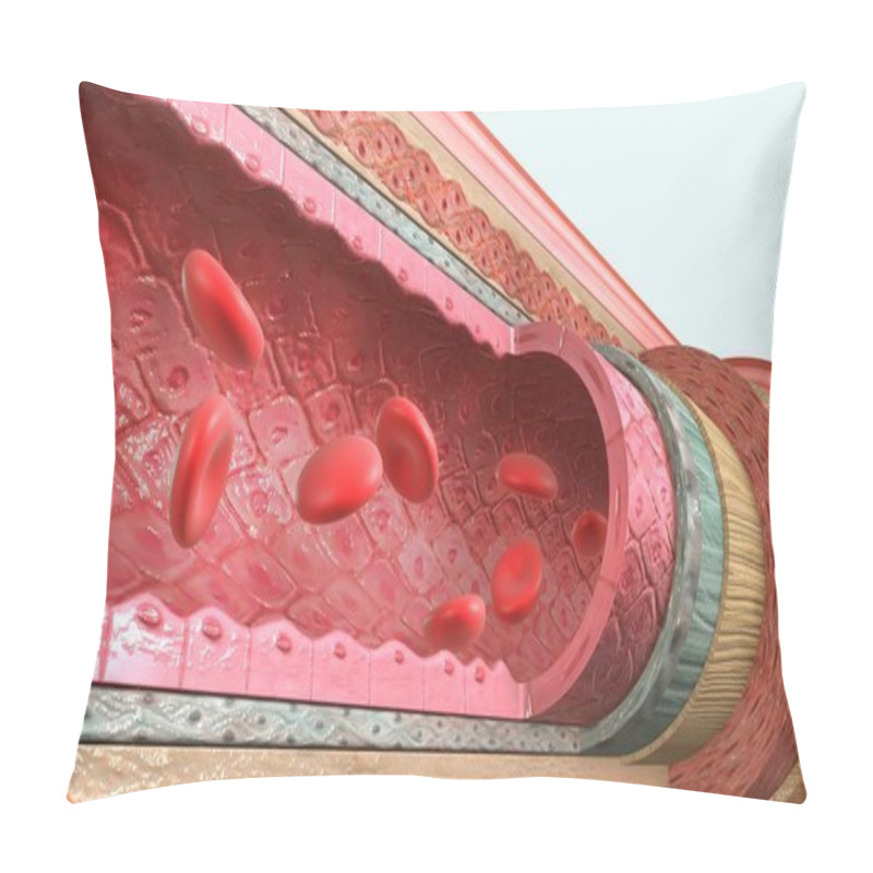 Personality   Blood Vessels Illustration Pillow Covers