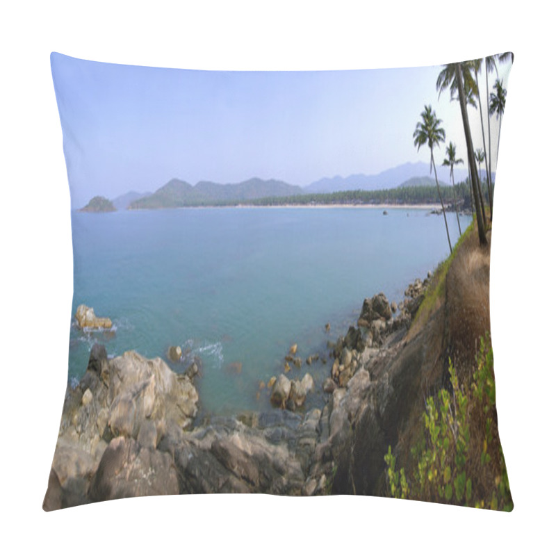 Personality  Palolem Beach Lagoon, Goa. Pillow Covers