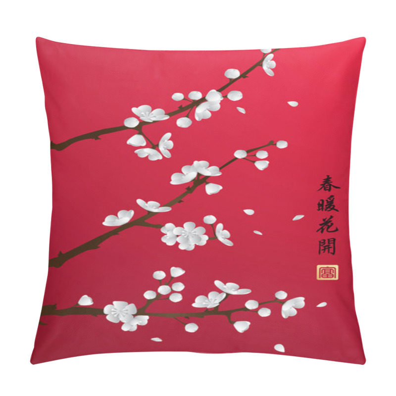 Personality  Blossoming Plum Branch Pillow Covers