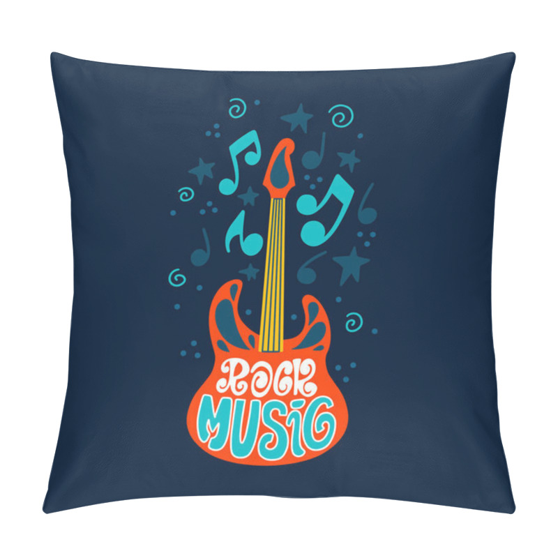 Personality  Handdrawn Illustration On Music  - Lettering And Illustrations Of Musical Instruments. Poster Or T-shirt Design. Pillow Covers