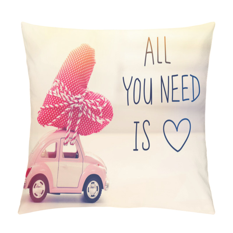 Personality  All You Need Is Love Message Pillow Covers