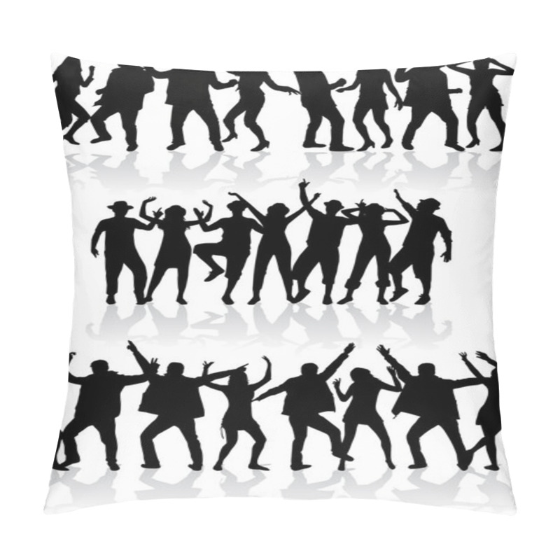 Personality  Dancing Silhouettes Pillow Covers