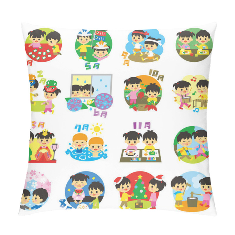 Personality  Seasonal Events Calendar In Japan, Kids Pillow Covers