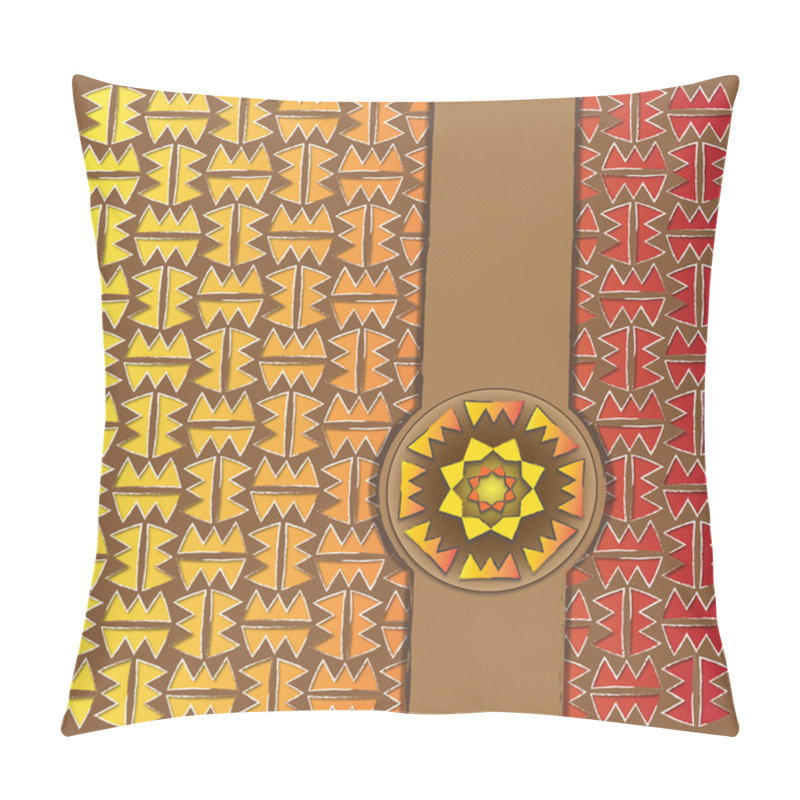 Personality  Card Inspired By The Mexican Pattern Pillow Covers