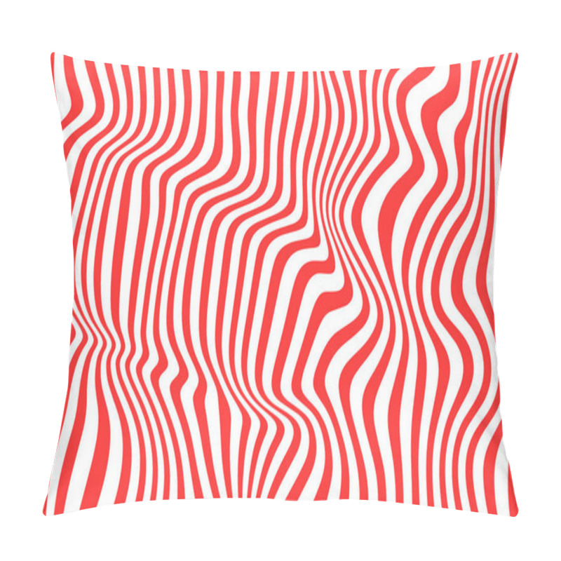 Personality  Abstract Zigzag Lines Wave Background Vector Pillow Covers