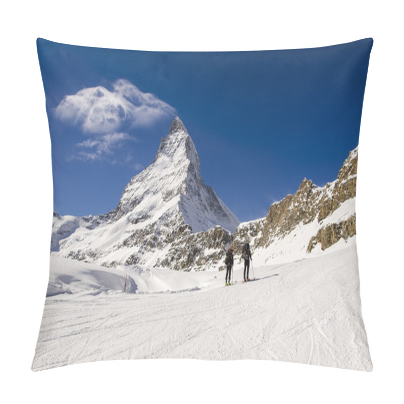 Personality  Alpine Touring In Swiss Alps Pillow Covers