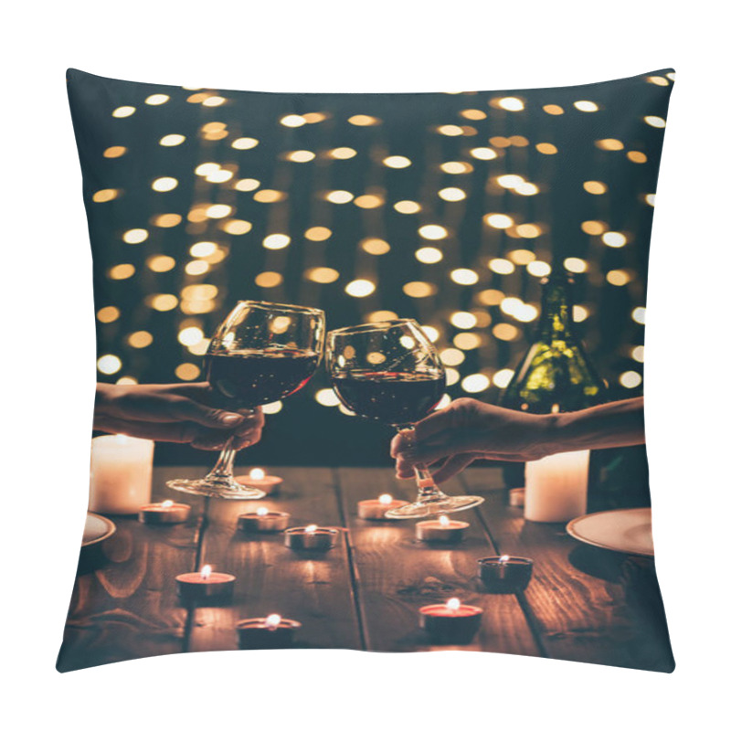 Personality  Women Clinking Glasses At Dinner Pillow Covers