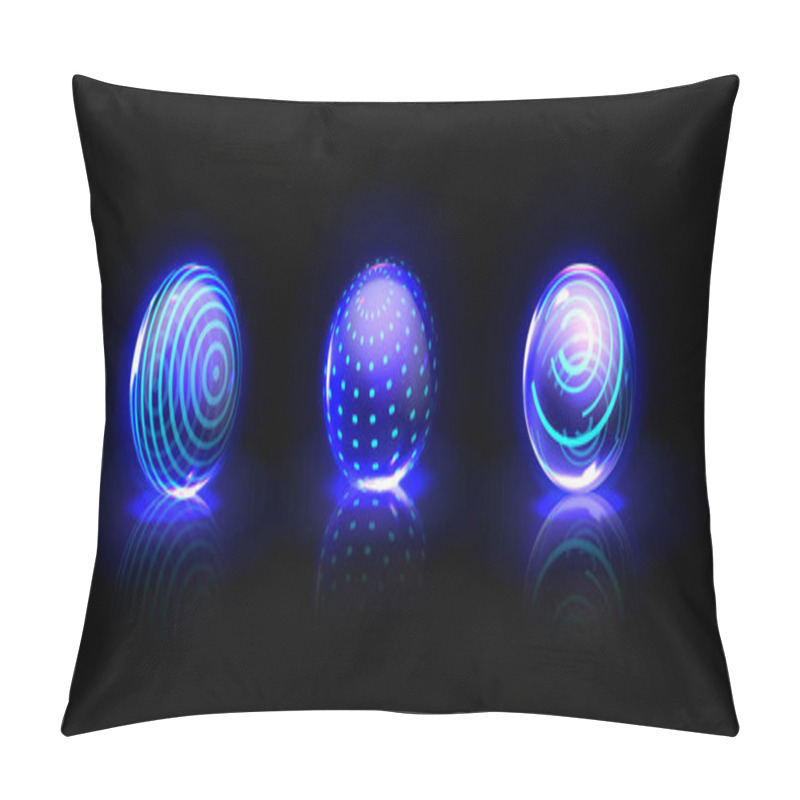 Personality  Force Shield Bubbles, Various Energy Glow Spheres Pillow Covers