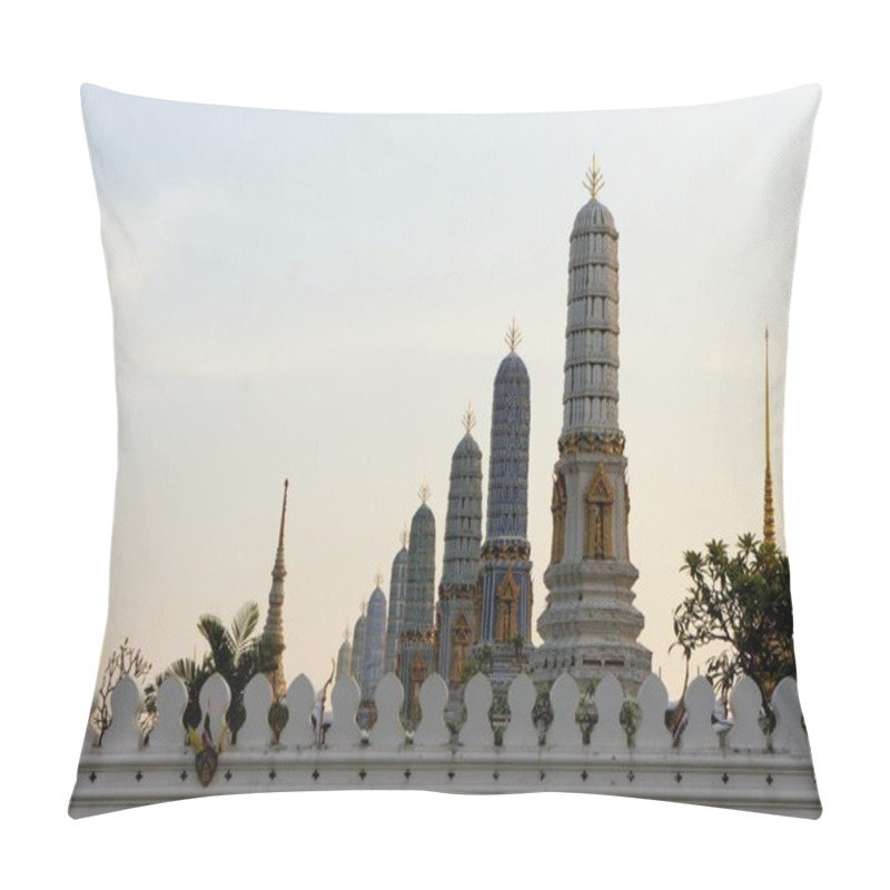 Personality  Wat Phra Kaew Temple Of The Emerald Buddha In Bangkok Thailand Pillow Covers